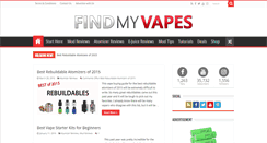 Desktop Screenshot of findmyvapes.com